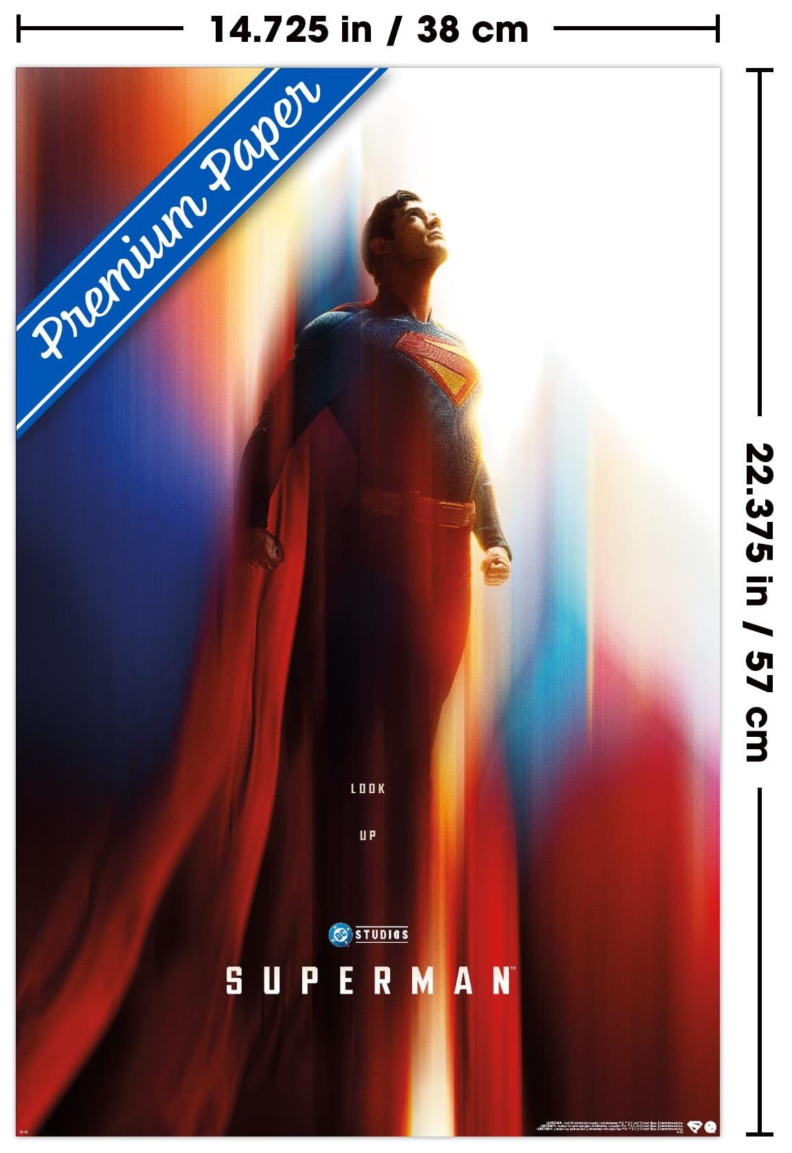 スーパーマン superman 2025 映画　ポスター　両面　us版　額付き スーパーマン superman 2025 映画 ポスター 両面 us版 額付き
